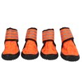 thumbnail image 1 of 4PCS Pet Shoes AntiSlip Breathable Dog Shoes with Reflective Straps for Small Medium Large Dogs(Orange 8cm 3.1in), 1 of 9