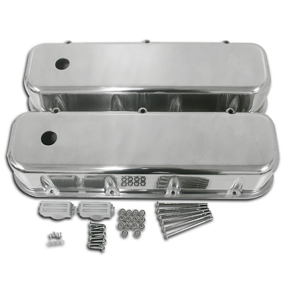 Fits 196595 Chevy BB Big Block Tall Polished Aluminum Valve Covers