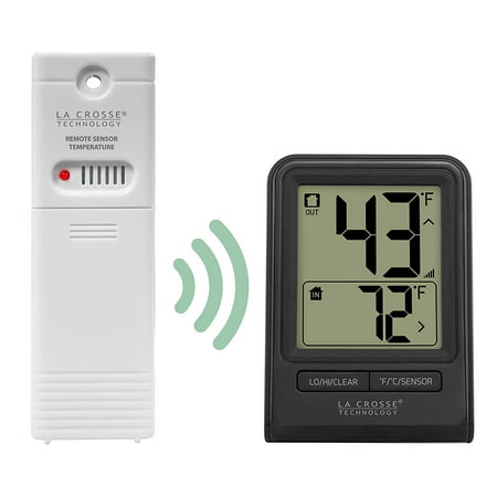 Wireless Thermometer - Black, Brand:La Crosse Technology, Wireless Remote Thermometer:Indoor Outdoor By La Crosse
