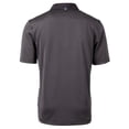 thumbnail image 3 of Men's Cutter & Buck Black/Gray Akron RubberDucks Virtue Eco Pique Micro Stripe Recycled Polo, 3 of 3