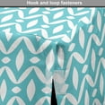 thumbnail image 4 of Abstract Dog Crate Cover, Ornamental Pattern of Symmetrical Horizontal Shapes and Wavy Streaks, Easy to Use Pet Kennel Cover Small Dogs Puppies Kittens, 7 Sizes, Seafoam and White, by Ambesonne, 4 of 6
