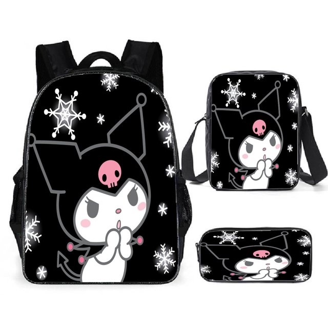 Cartoon Backpack Cool Loomi High-capacity Schoolbag Three-piece Set For Primary And Secondary School Students-SinKeeU