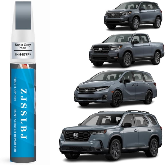 Car Touch Up Paint(Sonic Gray Pearl(NH-877P/138P)) for Honda, Car Paint Scratch Repair Kit, Quick & Easy Solution to Repair, 2 in 1 Scratch Remover Pen with Color-Matched