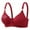 Red, variant on Xunlbb Wireless Bras for Women, Bras for Women No Underwire Women's Non Steel Ring Style Printed Gathered Middle Button Breathable Underwear Daily Bra M-3XL