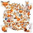 thumbnail image 5 of 35pcs-50pcs Cute Fox Stickers Animal Stationery Stickers Funny Kids Stickers for Laptops Notebooks Suitcases, 5 of 9