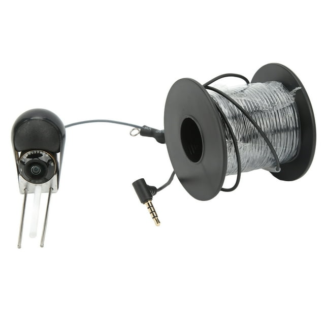 Cámara de pesca única HD con enchufe de 3,5mm, cámara submarina CVBS para buscador de peces con Cable de pesca para Cable de pesca marino de 20m/65,6 pies