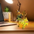 thumbnail image 6 of Mmeneyy Dog Series Art Night Light, Corgi Lamp, Stained Resin Tabletop Night Light, Cute Pet Dog Themed LED Table Lamp, Vintage Animal Home Decor, Fun Gifts, 6 of 6