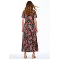 thumbnail image 2 of Woman Within Plus Size Printed Short-Sleeve Crinkle Maxi Dress, 2 of 6