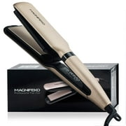 Magnifeko tourmaline Ceramic Ionic Flat Iron Hair Straightener Dual Voltage with Digital led Display