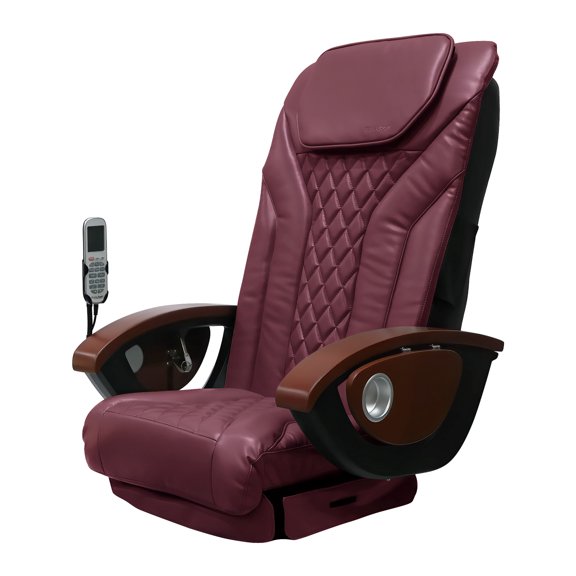 Shiatsulogic Pedicure Chair Cushion Cover Set (Burgundy), Vibration Massage Chair Cover 16 EXR, Nail Salon Pedicure Equipment and Furniture
