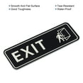 thumbnail image 4 of Unique Bargains EXIT Sign 9'x3' Self Adhesive Door Sticker Mounting Strip Black, 4 of 6
