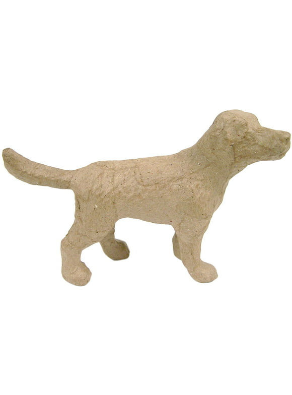 Decopatch Papier-Mache Small Animal Figurines - 4 1/2 to 5" - Dog