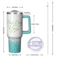 thumbnail image 2 of Romantic Gift for Dad Husband, Best Dad Ever 40oz Tumbler, Stainless Steel Insulated Cup with Lid & Straw, Valentine's Day, Father's Day, Birthday, Christmas Present from Wife Kids, 2 of 5