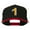 Black Red, variant on Number 1 Embroidered Classic Two Tone Snapback Cap - Neon Orange OSFM