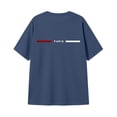 thumbnail image 3 of Girls Long Split Hem Short Sleeve T-Shirt Paris Letter Graphic Tee For Teen Toddler Kids 3-16 Years Daily School Wear, 3 of 4