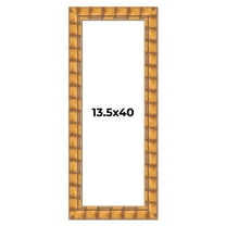 13.5x40 Frame Beige Real Wood Picture Frame Width 3 inches | Interior Frame Depth 0.5 inches |
