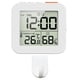 thumbnail image 2 of Reloj despertador digital portátil para baño, termómetro e higrómetro. 1 gancho blanco, 2 of 8