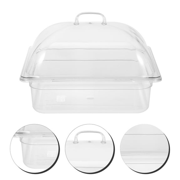 Niceauty 1 Set of Fruit Trays for Serving Transparent Pc Food Storage Rectangular Tray for Household Users