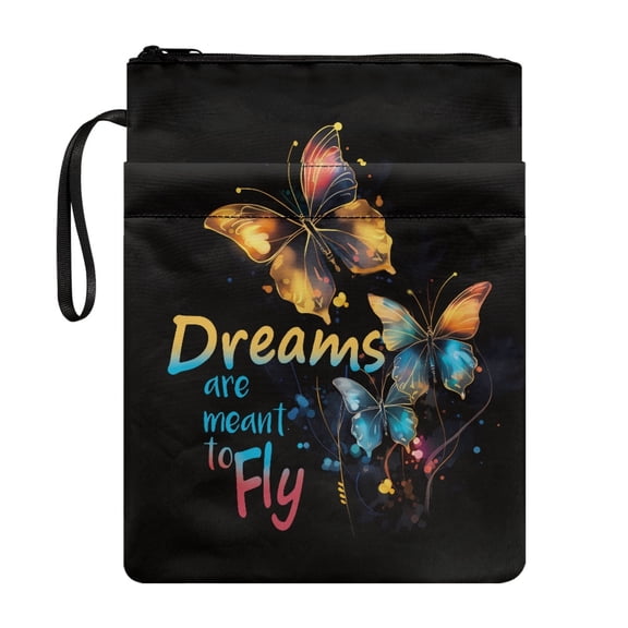 HELLHERO 8.66 x 11.42 Polyester Fabric Book Sleeve Protector - Bible Tote Bags for Prayer Outdoor Study, Textbook Classroom Classmate Students