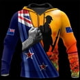 thumbnail image 2 of Sudadera con capucha para hombre y mujer, diseño de soldado de Nueva Zelanda y Australia, con el Día del Honor y el Respeto, estilo urbano, abrigo para niño, 2 of 5
