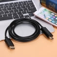 thumbnail image 2 of Kuymtek Cable adaptador convertidor de video 1080P macho DisplayPort macho a HDMI de 1,8 m Kuymtek Componentes de la computadora, 2 of 6