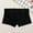 Black, variant on ZQUUVOU Men's Boxer Briefs Solid Color Cool Elastic Waist Casual Underpants (Gray,L)
