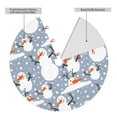 thumbnail image 2 of Rateoe Happy Snowmen Snowfall Print Christmas Tree Skirt 30" for Xmas Holiday New Year Party Circle Tree Mat Ornaments Decoration, 2 of 7