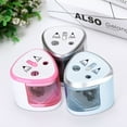 thumbnail image 6 of kjfeif Electric Pencil Sharpener Double Hole Portable Pencil Sharpener Battery Operated,Student Supplies Pencil Sharpener(/2.76×2.95×2.76inch), 6 of 6