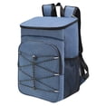 thumbnail image 3 of Mochila térmica aislada Bolsa térmica para la playa Bolsa térmica de gran capacidad Mochila térmica para el almuerzo Bolsa térmica para viajes Camping Azul Sunnimix Bolsas hieleras, 3 of 8