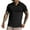 Black, variant on WREESH Men's Slim Lapel Pullover T-Shirt Short Sleeve Summer Casual, Stretch Fabric Lightweight for Vacation & Daily Wear