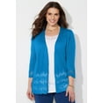 thumbnail image 4 of Catherines Women's Plus Size Pointelle Chevron Cardigan, 4 of 6