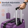 SHOWKOO Hard Shell Luggage Sets Expandable Double Spinner Wheels 2Year