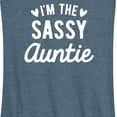 thumbnail image 3 of Instant Message - I'm The Sassy Auntie - Women's Racerback Tank Top, 3 of 6