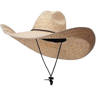 MexART Cowboy Straw Hat, Wide Brim, Handmade, 100% Mexican 