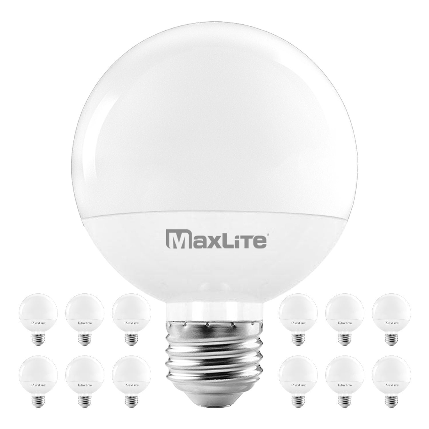 Maxlite G25 Led Globe Light Bulbs 40w Equivalent 450 Lumens Makeup Vanity Light Bulb Dimmable Energy Star Ul Listed E26 Medium Base 2700k Soft White 12 Pack Walmart Com Walmart Com