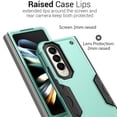 thumbnail image 4 of CoverON For Samsung Galaxy Z Fold4 / Fold 4 Case, Military Grade Heavy Duty Rugged Phone Cover Grip, Green, 4 of 10