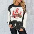 thumbnail image 2 of Patlollav Womens Loose Long Sleeve Christmas Tie-Dyed Print Sweater Top, 2 of 6