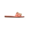 thumbnail image 2 of Sam Edelman Inez Canyon Clay Leather Flat Buckle Detailed Slip On Slides Sandals (CANYON CLAY, 7), 2 of 5