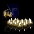thumbnail image 6 of AGPtek Lot 100 Tealight Battery Operated LED Warm White Tea Light Candle Flickering Flameless Smokeless Flashing For Xmas Home Church Festival Wedding Party Decoration, 6 of 10