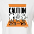 thumbnail image 3 of Monsters Inc. - Caution 2319  - Juniors Cropped Cotton Blend T-Shirt, 3 of 5