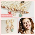 thumbnail image 3 of 20 Pcs 5 Colors Owl Stitch Markers Alloy Enamel Crochet Charms Stitch Marker Knitting DIY Gift for Knitting Weaving Sewing Accessories Quilting Jewelry Making for DIY, 3 of 9