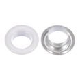 thumbnail image 4 of Unique Bargains 100PCS Grommets Eyelets 3/10 Inch (8mm) ID Hole Metal Self Backing Eyelet with Washers for Leather White, 4 of 7