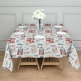 thumbnail image 3 of Vintage Baseball Elements Pattern Square Tablecloth,Waterproof Square Table Cover,Wipeable Spillproof Washable Table Cover for Home Kitchen Party Decor 52"x52"(132x132cm), 3 of 6
