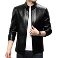 thumbnail image 1 of Chamarra Motociclista De Cuero Para Hombre Rompevientos Moda, 1 of 8
