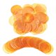 thumbnail image 1 of 60Pcs Perlas Redondas Naturales de Capiz con 2 Agujeros - Conchas de 5cm de Diámetro para Manualidades, Decoración del Hogar (Naranja), 1 of 7