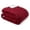 Wine, variant on Maroon Red Couch Blanket Throw Reversible , Soft Cozy Jacquard Weave Textured Blanket Sofa Bed, Thick Warm Large Fleece Car Blanket, Plush Home Decor Gift, 50x60 Burgundy Wine