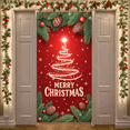 thumbnail image 5 of Decorative Design Christmas Banner Festive Decoration Holiday Backdrop Holiday Theme Celebration Decoration for Seasonal Decoration Indoor Celebration Party Decoration, 5 of 9