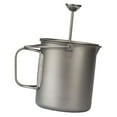thumbnail image 2 of 750Ml French Press Pot Titanium Coffee Cup Camping Hand Brewed Coffee Pot, 2 of 9