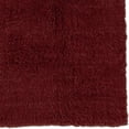thumbnail image 3 of Linon Flokati Solid Print Natural Modern Area Rug, Red, 3 of 3