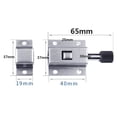 thumbnail image 4 of 1PC Stainless Steel Door Latch Sliding Lock Barrel Bolt Automatic Spring Latch, 4 of 10
